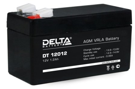 Аккумулятор для ИБП Delta Battery DT 12012 1,2А/ч-12Vст EN1 - прямая 97x43x57