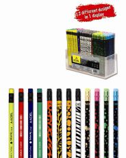 Карандаш чернографитный Adel Blackline Assorty 220-9090-000 12 дизайнов